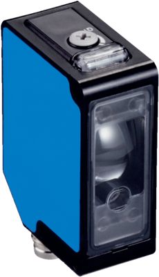 Lichttaster mit Hintergrundausblendung WT, Quader Bauform, Sn=200-2.500mm, NPN, L.ON/D.ON, 10-30VDC, Laser, Kunststoff, Abmessungen(BxHxT)=17.4x45.6x34.7mm, Anschluss Stecker M8, 4-Polig