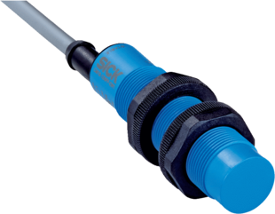 Kap. Sensor CM, Bauform M18 Kunststoff, Sn=3-12mm, nicht bündig, PNP, N.O./N.C., 10-36VDC, Anschluss Kabel 2m, 4-Draht