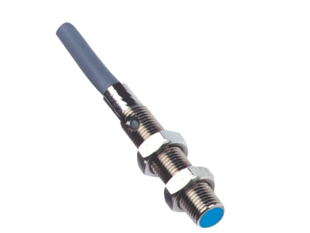 Ind. Sensor IMM, Bauform M5 Edelstahl, Sn=1,5mm, bündig, NPN, N.O., 10-30VDC, Anschluss Kabel 2m, 3-Draht