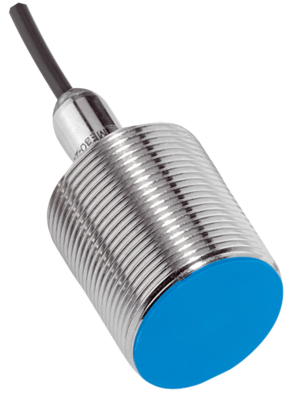 Ind. Sensor IME, Bauform M30 (kurz) Messing, Sn=15mm, bündig, PNP, N.C., 10-30VDC, Anschluss Kabel 2m, 3-Draht