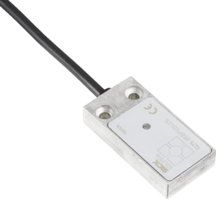 Ind. Sensor IQV, Bauform 25mm rechteckig  Aluminium, Sn=5mm, bündig, PNP, N.O., 10-30VDC, Anschluss Kabel 2m, 3-Draht