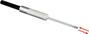 Fibre optique LL3 pour GLL170 (T), WLL180T. Principe de détection: système de sonde. Fibre: plastique, gaine: plastique, tête de fibre optique: acier inoxydable, filetage: M3. longueur 1.000mm