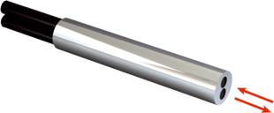 Lichtleiter LL3 für GLL170(T), WLL180T. Detektionsprinzip: Tastersystem. Faser: Kunststoff, Mantel: Kunststoff, Lichtleiterkopf: Edelstahl, länge  2.000 mm