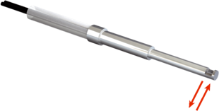 Fibre optique LL3 pour GLL170 (T), WLL180T. Principe de détection: système de sonde. Fibre: plastique, gaine: plastique, tête de guidage de lumière: acier inoxydable, longueur 2000mm