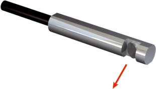Fibre optique LL3 pour GLL170 (T), WLL180T, WLL24 Ex. Principe de détection: système unidirectionnel. Fibre: plastique, gaine: plastique, tête de guidage de lumière: acier inoxydable, longueur 2000mm