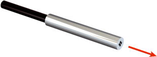 Lichtleiter LL3 für GLL170(T), WLL180T. Detektionsprinzip: Einwegsystem. Faser: Kunststoff, Mantel: Kunststoff, Lichtleiterkopf: Edelstahl, länge  1.000 mm