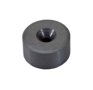 Magnet mit Befestigungsloch für M5-Senkkopfschraube, Ø 31 mm, Höhe 15 mm