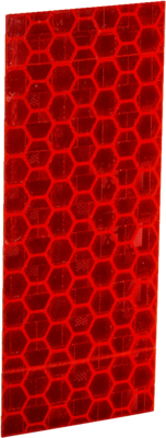 Reflexionsfolie. 100 Stück pro Packung, rot, selbstklebend. Umgebungstemperatur Betrieb: –20 °C ... +60 °C