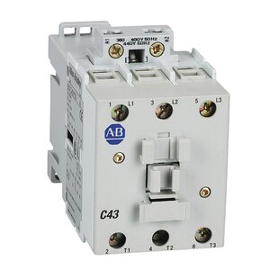 Contacteur de puissance, 22kW/400V, AC-3, 43A, 3 contacts principaux. Tension de commande 24VDC (électronique)