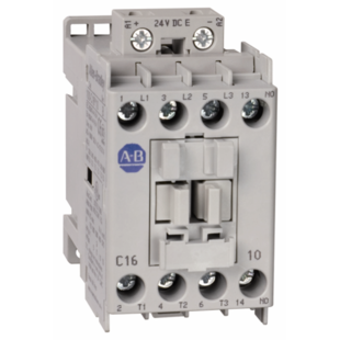 Contacteur de puissance, 7.5kW/400V, AC-3, 16A, 3 contacts principaux, contacts auxiliare 1 N.C.. Tension de commande 24VDC (électronique)