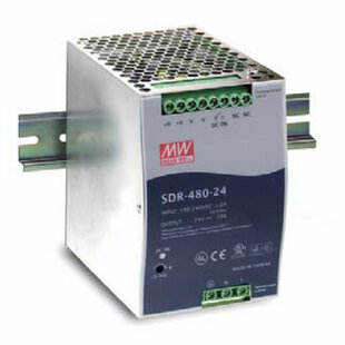 Alimentation 480W, 1-Phase, connexion à vis, rail DIN, Typ: SDR-480-48, Entrée: 85...264VAC/124 ...370VDC, Sortie: 48VDC, 10A