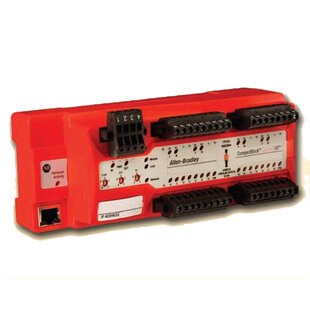 CompactBlock Guard I/O 16 Point Digital Input. DC Input Module, Safety, IP20, Distributed Block, Ethernet/IP, 24V DC