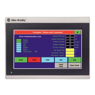 PanelView 800, 7.0" HMI Terminal, Touch Screen TFT, Serial and Ethernet ports.