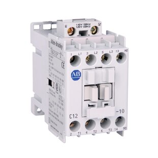 Contacteur de puissance, 5.5kW/400V, AC-3, 12A, 3 contacts principaux, contacts auxiliare 1 N.O.. Tension de commande 12VDC (électronique)