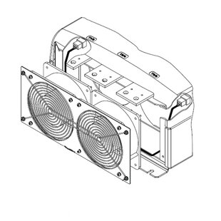 Ventilateur de remplacement pour démarreur progressif, cadre D, 361-520A, 100-240VAC. pour SMC-50