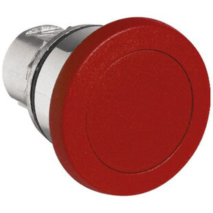Pilzdrucktaste Metall tastend, 40mm, Farbe: Rot