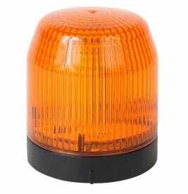 Abschluss Leuchtmodul 70mm, schwarzes Gehäuse, Rotierend, LED, Kalotte Orange