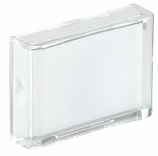 Protège-lentille avec diffuseur rectangulaire, couleur: blanc, pour série commutateur 16mm