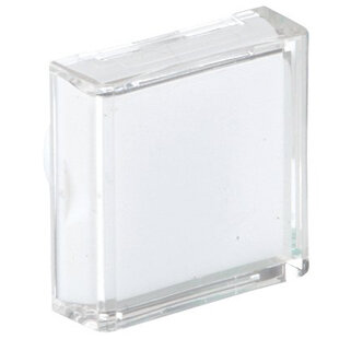 Protège-lentille avec diffuseur carré, couleur: blanc, pour série commutateur 16mm