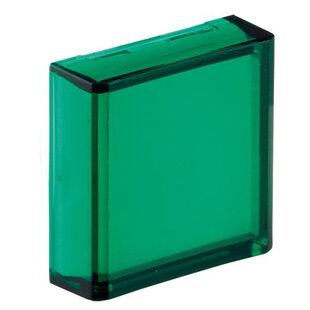 Leuchtkappe mit Streuscheibe quadratisch, Farbe: Grün, für 16mm Schalterserie
