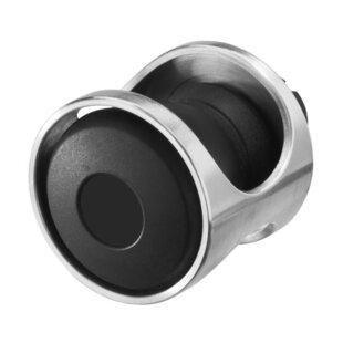 Anneau de protection en métal pour bouton poussoir coup de poing, 40mm, couleur noir