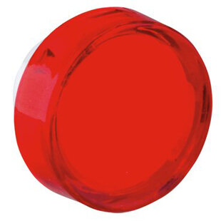 Protège-lentille avec diffuseur rond, couleur: rouge, pour série commutateur 16mm