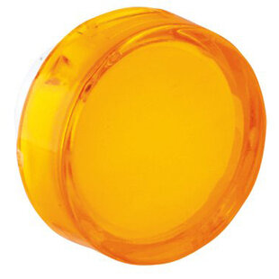 Protège-lentille avec diffuseur rond, couleur: jaune, pour série commutateur 16mm