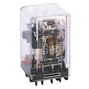 Relais monostable avec bobines simples, 10A, 2 C/O, 24VDC, Connexion enfichable 8 Pins