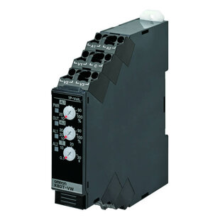 Überwachungsrelais der Serie K8DT, Breite=17.5mm, 1-Phasig, Über-/Unterspannung umschaltbar, 1-150VAC/DC, 1 C/O, 24VAC/VDC, Push-In Klemmen