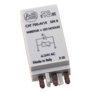 Varistor-Überspannungsschutzmodul mit LED, 110-240VAC. zu 700-HN104,-123,-153,-204,-205 Sockel