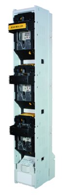 Barre de charge à fusibles HPC SL3-3x/9/KM2G, système de rail 185mm, NH3, 630A, 1-pôles commutables, 690V, V-pinces pour cadres KM2G: 25-300mm2