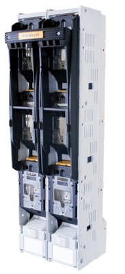 Barre de charge à fusibles HPC SL3-3X2/1600/HA, système de rail 185mm, NH3, 1600A, 1-pôles commutables, 690V, raccord plat 4xM12 DIN cosses de câble