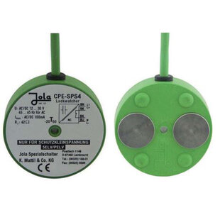 Plattenelektrode kapazitiv,für Kleinspng., 12…30V AC/DC, Reedkontakt, Typ: CPE-SPS4 , Zur Detektion von leitenden und nicht leitenden Flüssigkeiten, mit 5m Kabel (4x0.5mm²)