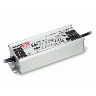 LED Schaltnetzteil dimmbar 60W, 1-phasig, Typ: HLG-60H-24A, (Potentiometer), Eingang: 90…305VAC/127…431VDC, Ausgang: 24VDC, 2.5A