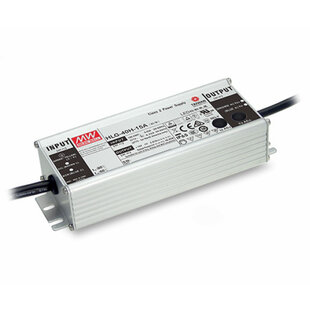 LED Schaltnetzteil dimmbar 40W, 1-phasig, Typ: HLG-40H-12A, (Potentiometer), Eingang: 90…305VAC/127…431VDC, Ausgang: 12VDC, 3.33A