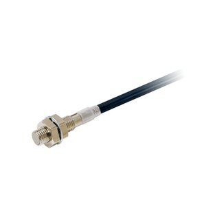 Ind. Sensor E2E, Bauform M8 Messing, Sn=1.5mm, bündig, NPN, N.O., 10-30VDC, Anschluss Kabel 5m, 3-Draht