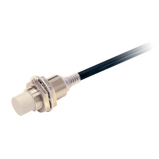 Amplificateur ind. E2E, Modèle M18 laiton, Sn=16mm, non affleurant, PNP, IO-Link COM2, N.O./N.C., 10-30VDC, câble de raccordement 2m, 4 fils