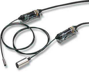 Ind. Sensor E2EC, Bauform 8mm Zylinder Messing, Sn=3mm, bündig, N.C., 10-30VDC, Anschluss Kabel 2m, 2-Draht