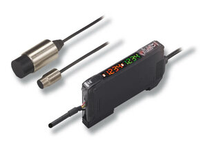 Ind. Sensor E2C, Bauform 5.4mm Zylinder Edelstahl, Sn=1mm, bündig, Anschluss Kabel 2m für Verstärkereinheit
