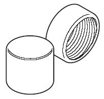 Embouts pour capteurs de proximité cylindriques, M18