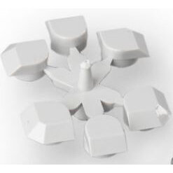 Eckpfropfen kurz zu 25mm Deckel, für Kunststoffgehäuse Cubo O/C