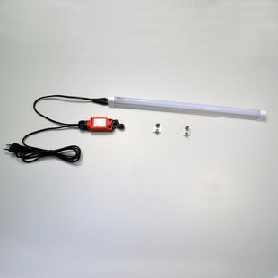LED-Schaltschrankleuchte 185V-265V mit T5 LED Leuchtröhren mit Türendschalter, konfektioniert, 8Watt, 450mm lang, Kablellänge 2m, Stecker CH, inkl. Befestigungsmagneten (Clips)