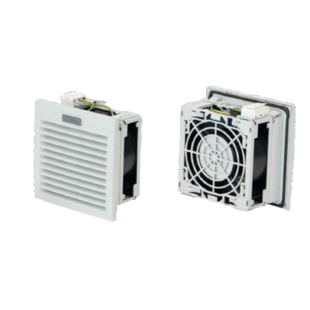 Ventilateur à filtre ATV3200, 115m³/h, 230VAC, RAL7035, 204x204x104mm. Découpe 177x177mm