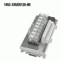 Bornier 20 contacts, 8 relais, 120 V c.a.