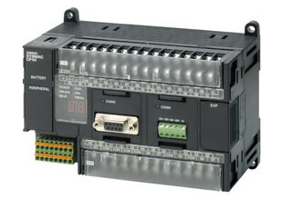 SPS Serie CP1H, CPU-Baugruppe, Versorgungsspannung 24VDC, Speicher: 20kSteps Programm, 32kWords Daten, Digital: 24x IN, 16x NPN OUT, Analog: keine, USB-B, SD-Karten-Steckplatz