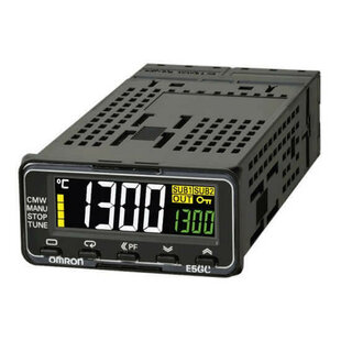 Digital Temperatur Controller der Serie E5*C, Frontaufbau 48x24mm(G), Multi-Input, 1x Analogausgang 0/4-20mA, Hilfskontakte 2x N.O., Ansteuerung 100-240VAC, Zusatzoption 024 = 2 Inputs, Push-In Klemmen