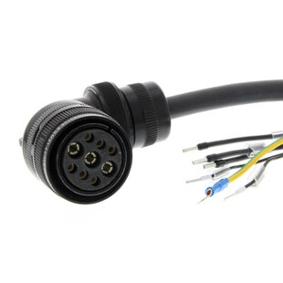 Câble de puissance sans raccord de freinage pour servos série G5, 5m, pour moteur 400V, R88M-KH2K020(F/C)-*S1